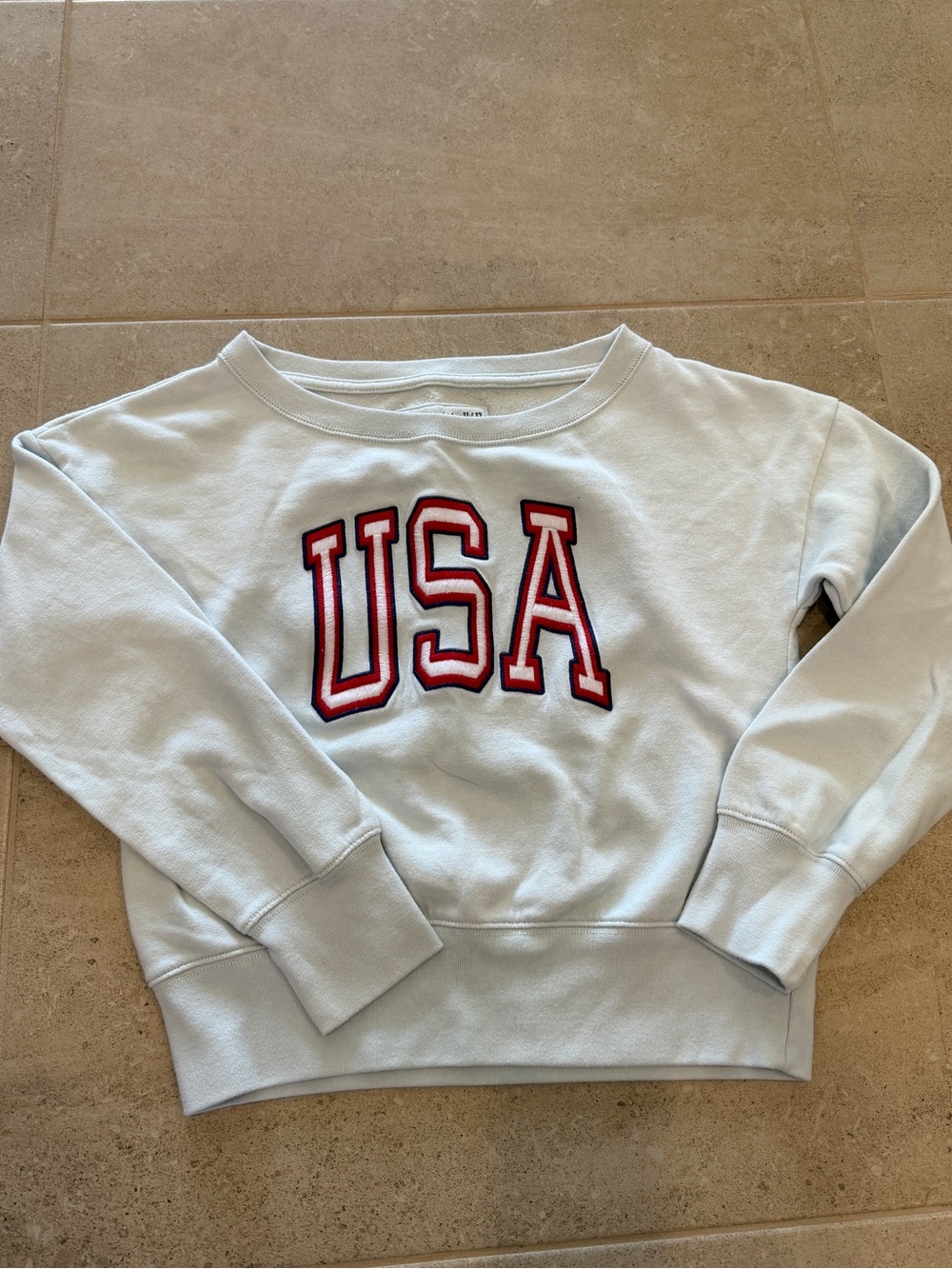 Abercrombie kids wide neck sweatshirt